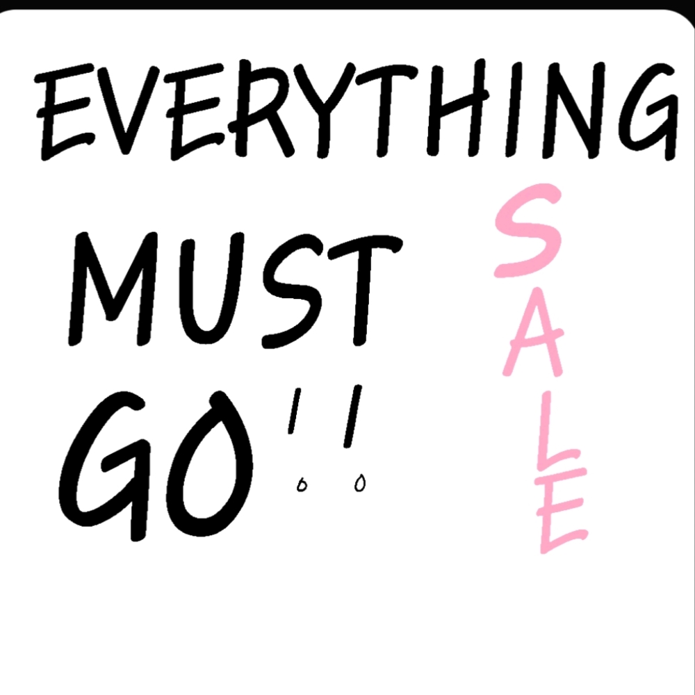 Everything in my closet must go!!!